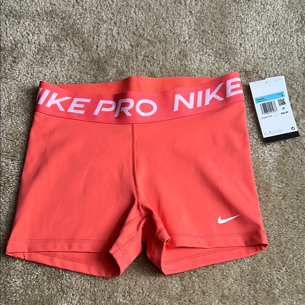 Nike Women's Pro Coral Athletic Shorts